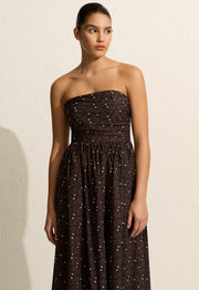 Strapless Lace Up Dress - Casablanca - Matteau